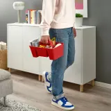 IKEA STACKSTOD (ИКЕА СТАКСТОД) — Органайзер для стола, красный 32х18х16 см — фото 2