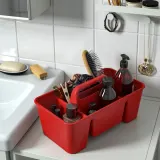 IKEA STACKSTOD (ИКЕА СТАКСТОД) — Органайзер для стола, красный 32х18х16 см — фото 4