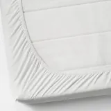 IKEA VÅRVIAL (ИКЕА ВОРВИАЛ) — Простыня на резинке для лежанки, белая 80х200 см — фото 3
