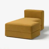 IKEA JÄTTEBO (ИКЕА ЙЭТТЕБО) — Чехол на модуль шезлонг правый, Samsala желто-коричневый — фото 2
