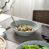IKEA FORELLTETRA (ИКЕА ФОРЕЛЛТЕТРА) — Тарелка глубокая, бирюзовый/серый 21х19 см — фото 2