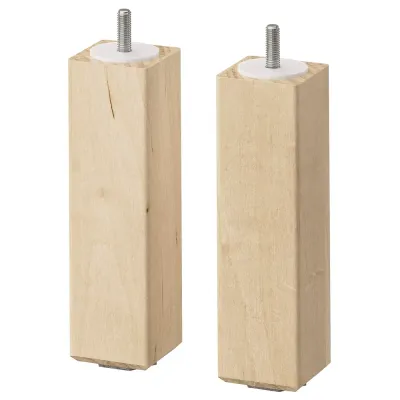 IKEA BJURVALLA (ИКЕА БЙУРВАЛЛА) — Ножки, 2 шт., береза 17 см
