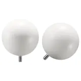 IKEA VÄSENTLIG (ИКЕА ВЭСЕНТЛИГ) — Наконечники, 1 пара, белый — фото 1