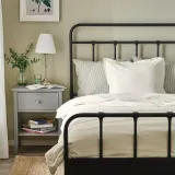 IKEA LUKTVICKER (ИКЕА ЛУКТВИКЕР) — Пододеяльник и 2 наволочки, белый 200x200/50x60 см — фото 4