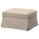 IKEA EKTORP (ИКЕА ЕКТОРП) — Чехол для пуфа, Хилларед бежевый — фото 2