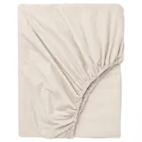 IKEA DVALA (ИКЕА ДВАЛА) — Простыня на резинке, бежевая 140x200 см — фото 1