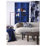 IKEA PERSIKOTRÄD (ИКЕА ПЕРСИКОТРЭД) — Наволочка декоративная, синий/лист 40x58 см — фото 2
