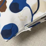 IKEA PERSIKOTRÄD (ИКЕА ПЕРСИКОТРЭД) — Наволочка декоративная, синий/лист 40x58 см — фото 4