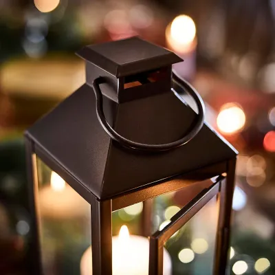 IKEA HÖSTAGILLE (ИКЕА ХЁСТАГИЛЛЕ) — Фонарь для свечи-столбика, медный 43 см