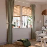 IKEA LENDA (ИКЕА ЛЕНДА) — Штора на шторной ленте, 2 шт., светлый серо-зелёный 140x250 см — фото 2