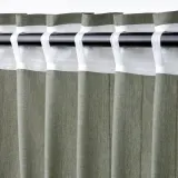IKEA LENDA (ИКЕА ЛЕНДА) — Штора на шторной ленте, 2 шт., светлый серо-зелёный 140x250 см — фото 4