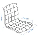 IKEA LÄKTARE (ИКЕА ЛЭКТАРЕ) - Чехол на стул - Gunnared светло-бежевый — фото 4
