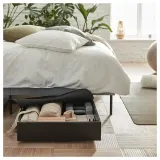 IKEA VARDÖ (ИКЕА ВАРДЁ) - Контейнер для белья - чёрный 65x70 см — фото 3