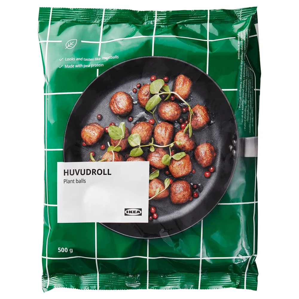 IKEA HUVUDROLL (ИКЕА ХУВУДРОЛЛ) - Растительные шарики - замороженные 500 г