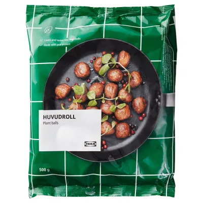 IKEA HUVUDROLL  (ИКЕА ХУВУДРОЛЛ)  -  Растительные шарики - замороженные 500 г