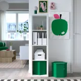 IKEA KJUGE (ИКЕА КЙУГЕ) - Пуф с отделением для хранения - Виссле насыщенный зелёный — фото 2
