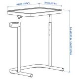 IKEA BJÖRKÅSEN (ИКЕА БЙЁРКОСЕН) - Столик для ноутбука - жёлто-зелёный — фото 6