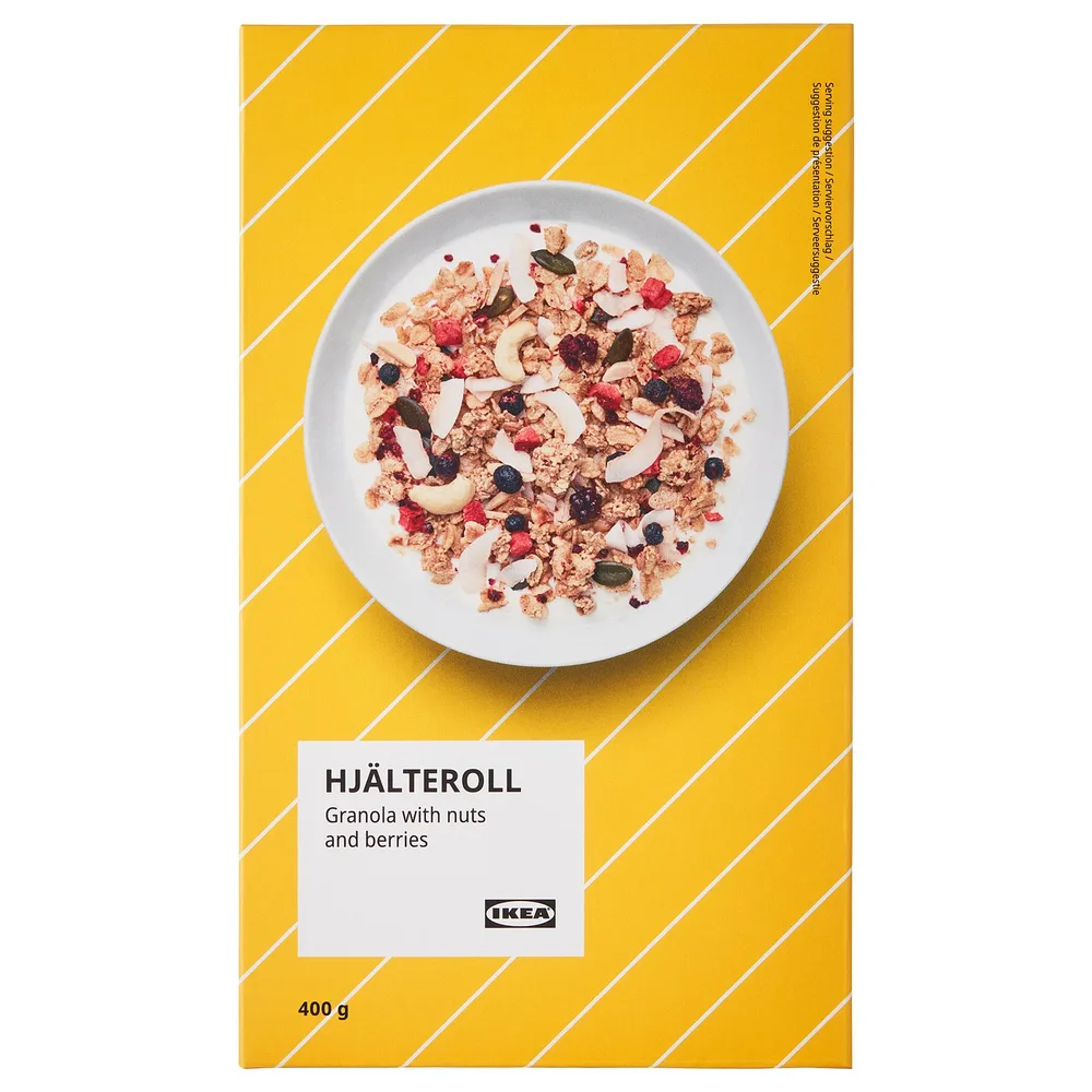 IKEA HJÄLTEROLL (ИКЕА ХЙЭЛТЕРОЛЛ) - Гранола - с орехами и сушёными фруктами 400 г