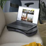 IKEA ÖJULF (ИКЕА ЁЙУЛФ) - Подставка для ноутбука - темно-серый 52х38 см — фото 4