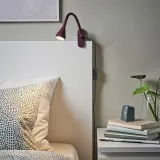 IKEA NÄVLINGE (ИКЕА НЭВЛИНГЕ) — LED-светильник с зажимом, тёмно-красный — фото 3