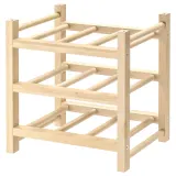 IKEA HUTTEN (ИКЕА ХУТТЕН) — Стойка для 9 бутылок вина, массив дерева — фото 1