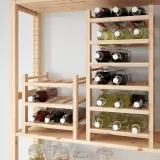 IKEA HUTTEN (ИКЕА ХУТТЕН) — Стойка для 9 бутылок вина, массив дерева — фото 3
