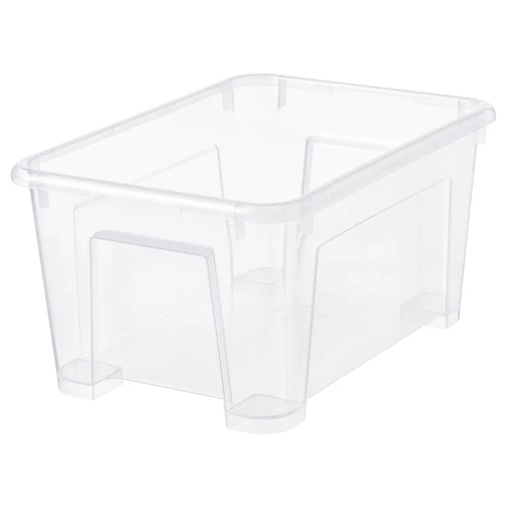 IKEA SAMLA (ИКЕА САМЛА) — Контейнер, прозрачный 28x19x14 см/5 л