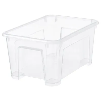 IKEA SAMLA (ИКЕА САМЛА) — Контейнер, прозрачный 28x19x14 см/5 л