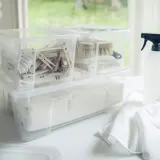 IKEA SAMLA (ИКЕА САМЛА) — Контейнер, прозрачный 28x19x14 см/5 л — фото 3