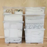 IKEA SAMLA (ИКЕА САМЛА) — Контейнер, прозрачный 28x19x14 см/5 л — фото 5