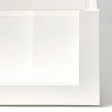 IKEA KOMPLEMENT (ИКЕА КОМПЛИМЕНТ) — Ящик со стеклянным фасадом, белый 50х58 см — фото 3