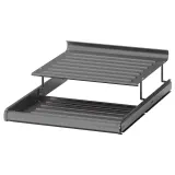 IKEA KOMPLEMENT (ИКЕА КОМПЛИМЕНТ) — Полка для обуви выдвижная, тёмно-серая 50х58 см — фото 1