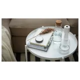 IKEA GLADOM (ИКЕА ГЛАДОМ) — Столик с подносом, белый 45х53 см — фото 3