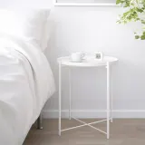 IKEA GLADOM (ИКЕА ГЛАДОМ) — Столик с подносом, белый 45х53 см — фото 7