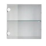 IKEA KALLAX (ИКЕА КАЛЛАКС) — Вставка со стеклянными дверцами, белый 33х33 см — фото 3