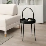 IKEA BURVIK (ИКЕА БУРВИК) — Столик, черный 38 см — фото 2