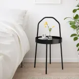 IKEA BURVIK (ИКЕА БУРВИК) — Столик, черный 38 см — фото 4