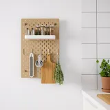 IKEA SKÅDIS (ИКЕА СКОДИС) — Перфорированная панель, дерево 36х56 см — фото 2