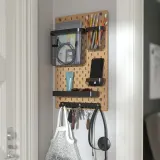 IKEA SKÅDIS (ИКЕА СКОДИС) — Перфорированная панель, дерево 36х56 см — фото 4