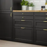 IKEA LERHYTTAN (ИКЕА ЛЕРХЙТТАН) — Фронтальная панель ящика, морёный черный 40х20 см — фото 3
