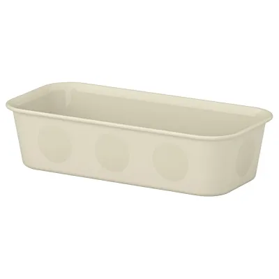 IKEA NOJIG (ИКЕА НОЙИГ) — Органайзер, пластик/бежевый 10x20x5 см