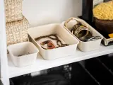 IKEA NOJIG (ИКЕА НОЙИГ) — Органайзер, пластик/бежевый 10x20x5 см — фото 3