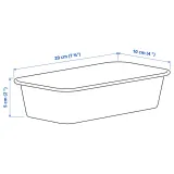 IKEA NOJIG (ИКЕА НОЙИГ) — Органайзер, пластик/бежевый 10x20x5 см — фото 6