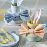 IKEA KALAS (ИКЕА КАЛАС) — Набор столовых приборов, 18 шт, разные цвета — фото 6