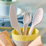 IKEA KALAS (ИКЕА КАЛАС) — Набор столовых приборов, 18 шт, разные цвета — фото 7