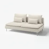 IKEA SÖDERHAMN (ИКЕА СЁДЕРХАМН) — Чехол для 3-местной секции, Гуннаред бежевый — фото 2