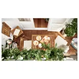 IKEA NÄMMARÖ (ИКЕА НЭММАРЁ) — Табурет садовый складной, светло-коричневая морилка 37x45 см — фото 4