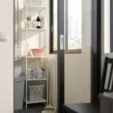 IKEA JOSTEIN (ИКЕА ЙОСТЕИН) — Полка металлическая, для дома и улицы белая 37x40 см — фото 3