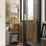 IKEA JOSTEIN (ИКЕА ЙОСТЕИН) — Полка проволочная, для дома и улицы белая 37x40 см — фото 3