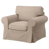 IKEA EKTORP (ИКЕА ЕКТОРП) — Чехол на кресло, Таллмюра бежевый — фото 2